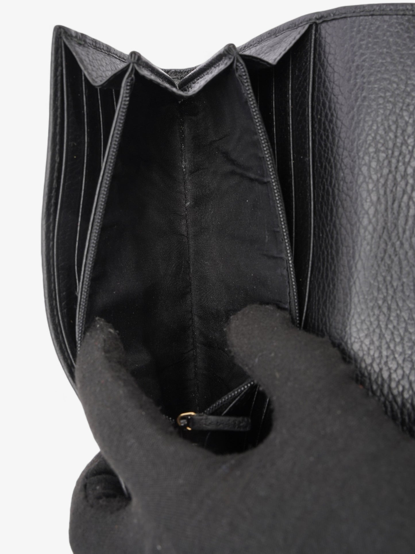 Gucci Marmont Long Wallet Black Leather