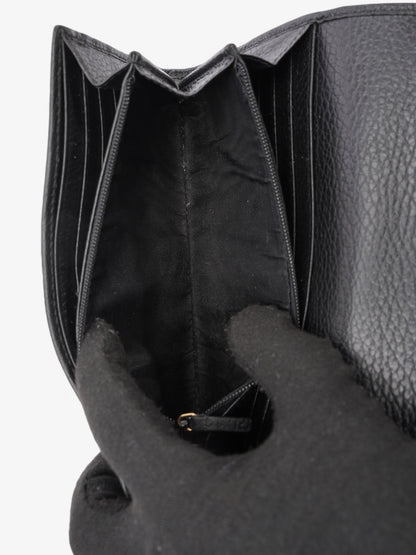 Gucci Marmont Long Wallet Black Leather