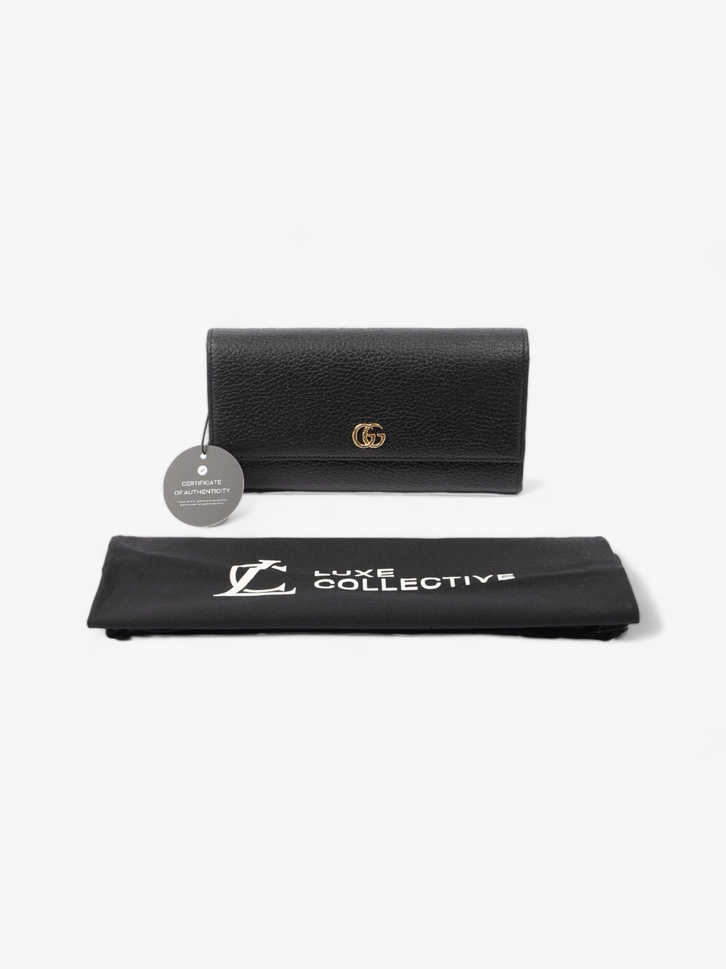 Gucci Marmont Long Wallet Black Leather