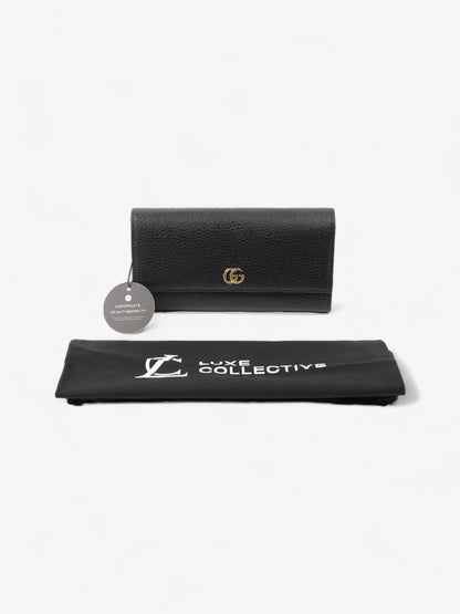Gucci Marmont Long Wallet Black Leather
