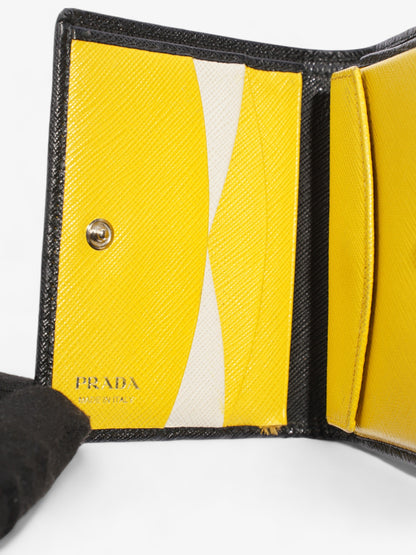 Prada Small Wallet Black Saffiano Leather