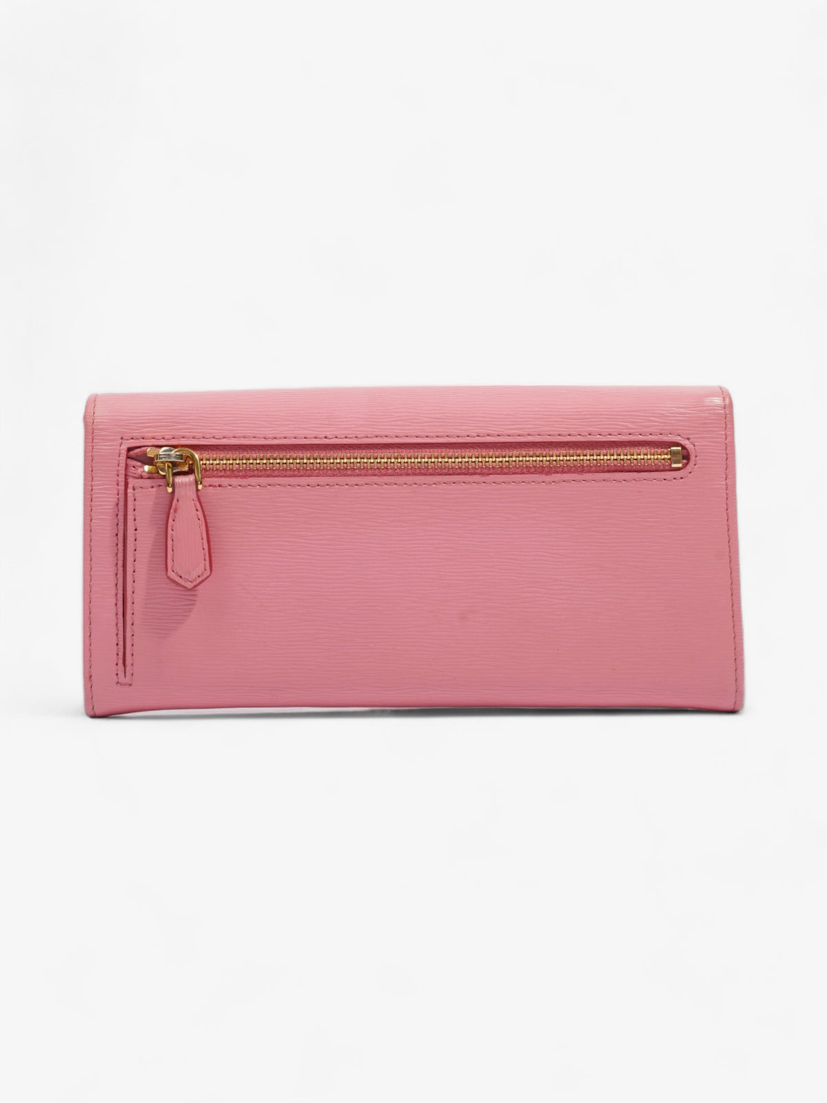 Prada Long Wallet Pink Leather