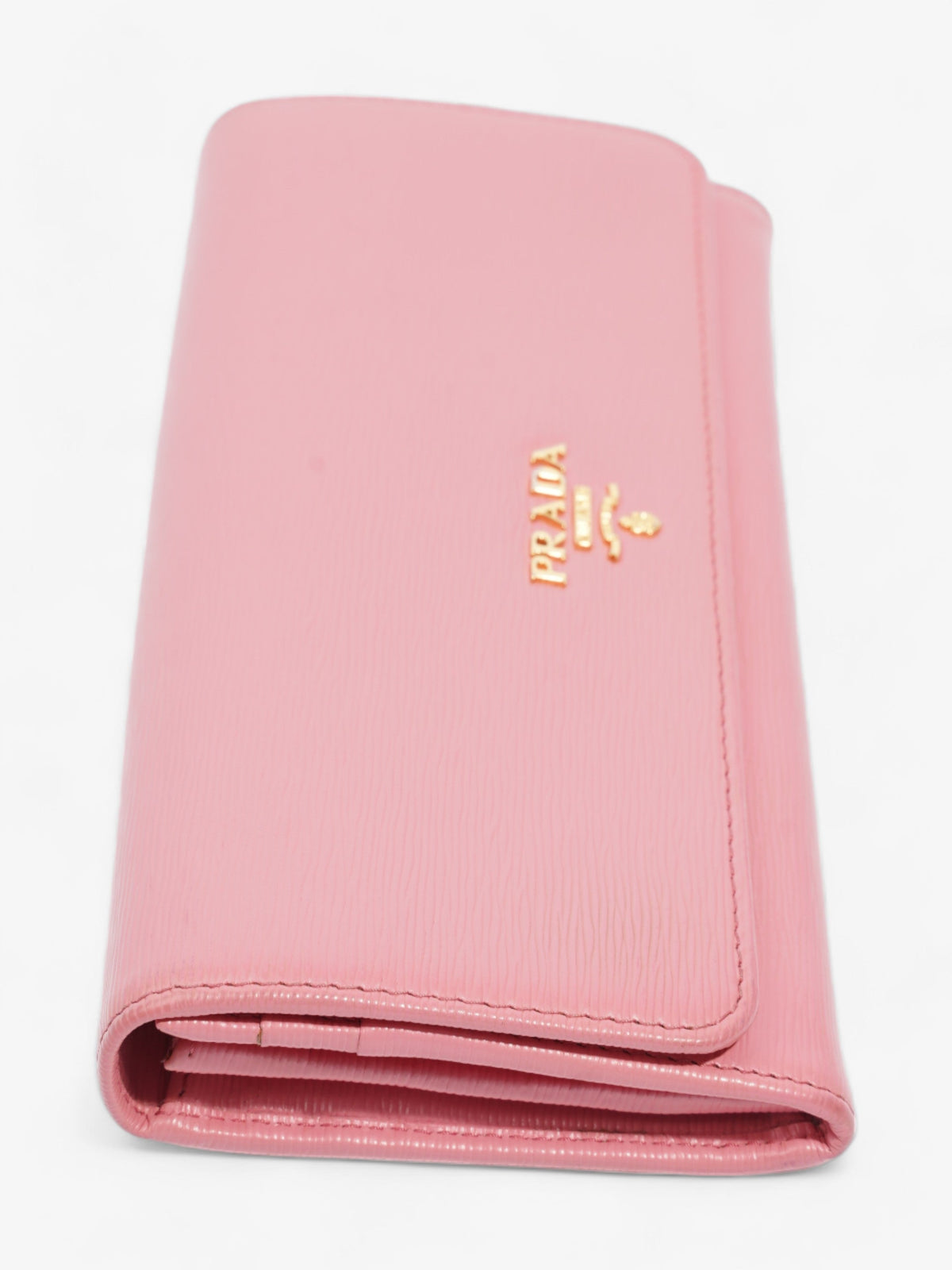 Prada Long Wallet Pink Leather