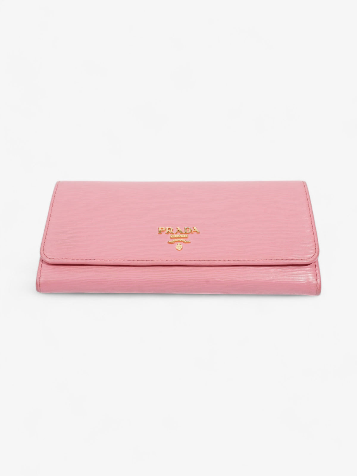 Prada Long Wallet Pink Leather