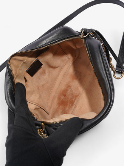 Gucci GG Marmont Black Matelasse Leather Small