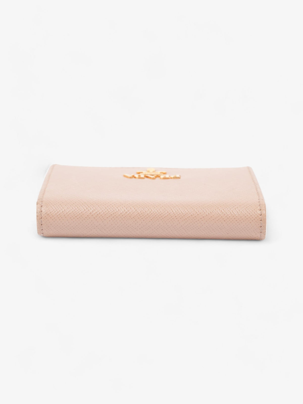Prada Card Case Holder Beige Saffiano Leather