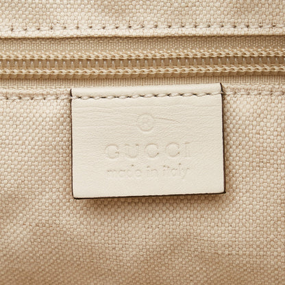 Gucci Tote Bag White Flora Printed Canvas