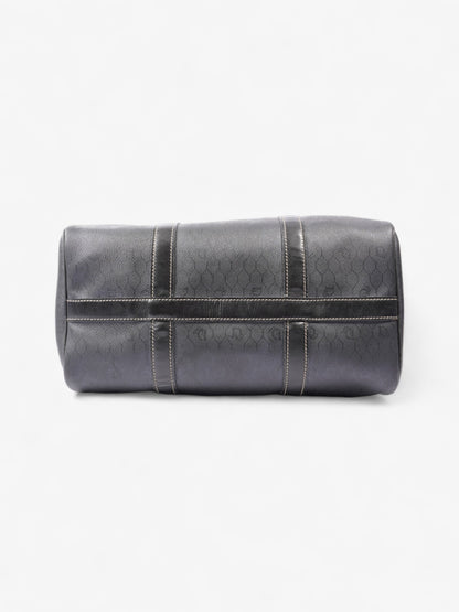 Christian Dior Mini Boston Honeycomb Black  Coated Canvas