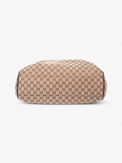 Gucci Sukey Large Beige And Ebony GG Supreme Canvas