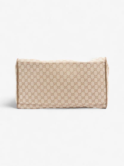 Gucci Interlocking G Travel Bag GG Supreme / Gold / Pink Canvas