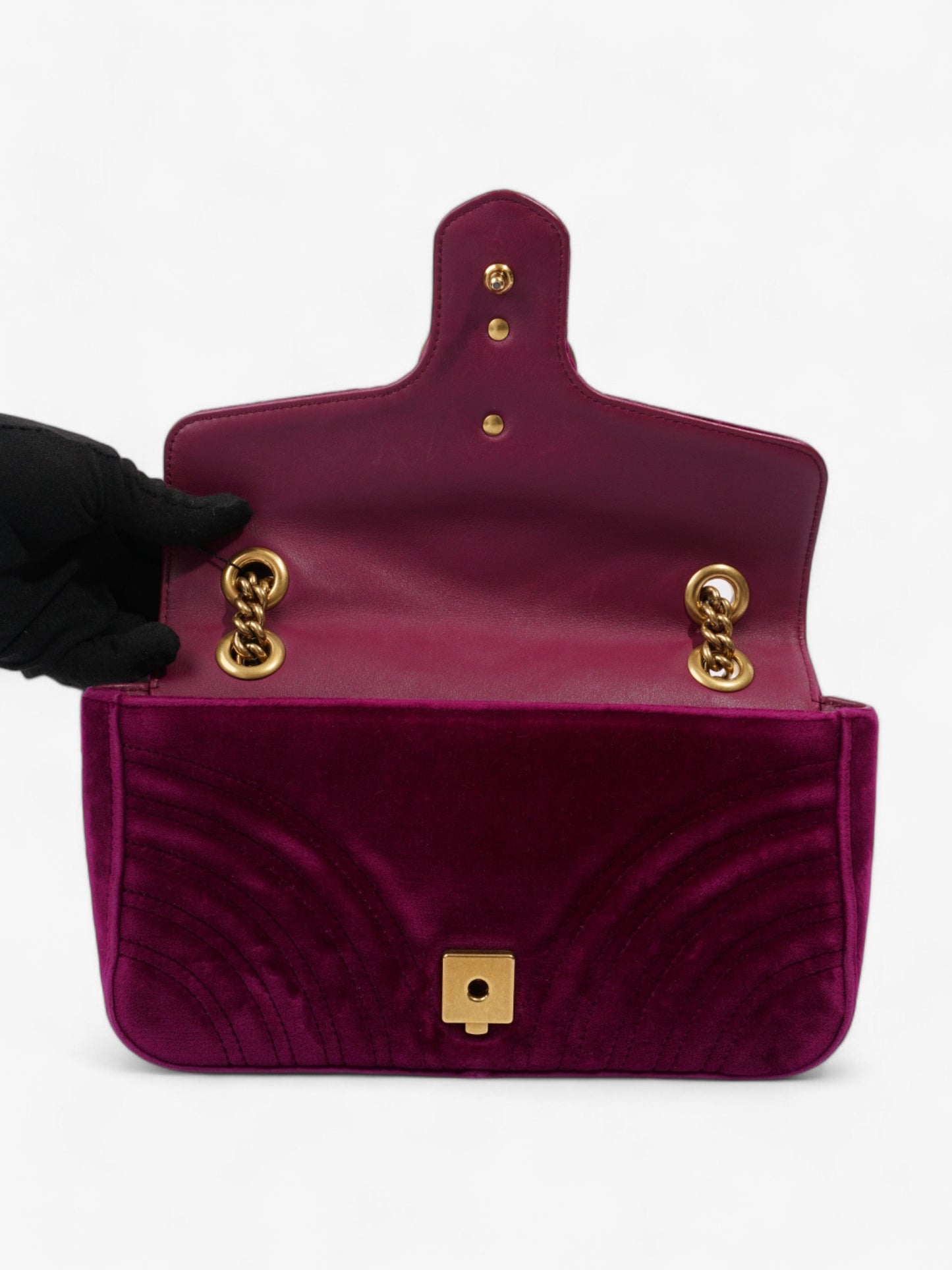 Gucci GG Marmont Purple Velvet Small