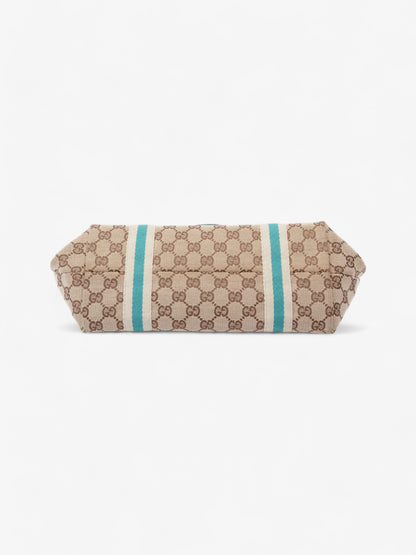 Gucci Jolicoeur Tote GG Supreme / Turquoise Canvas