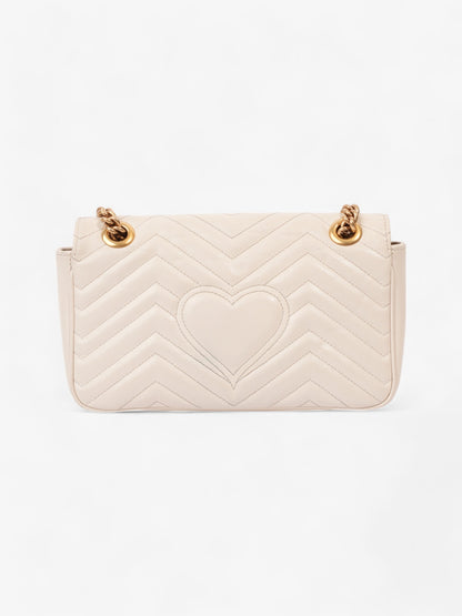 Gucci GG Marmont White Matelasse Leather Small