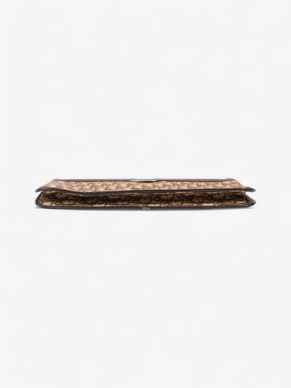 Christian Dior Diorissimo Clutch Brown Canvas