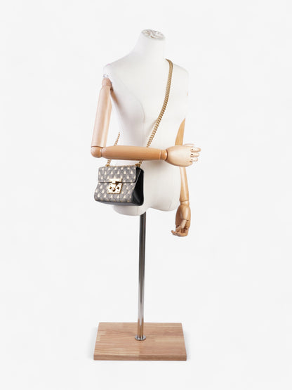 Gucci Padlock Bee Chain Shoulder Supreme Coated Canvas Small