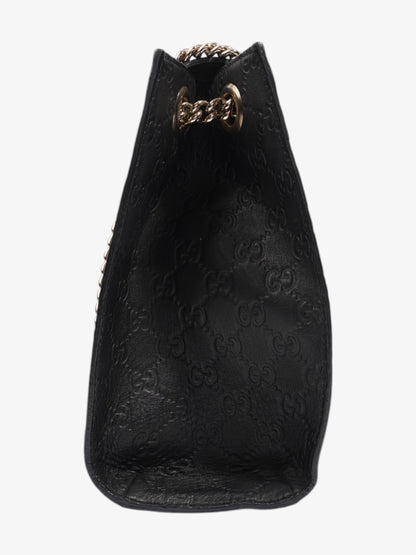 Gucci Emily Guccissima Chain Black Calfskin Leather