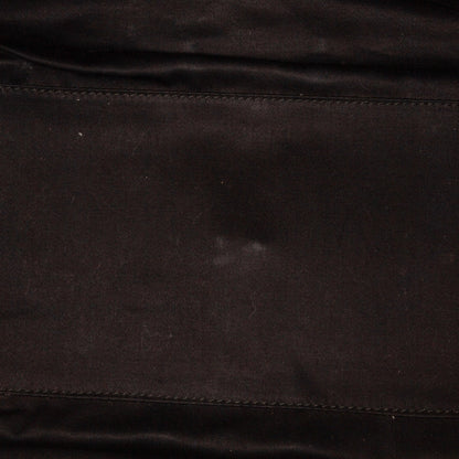 Brown YSL Easy Y Patent Leather Tote