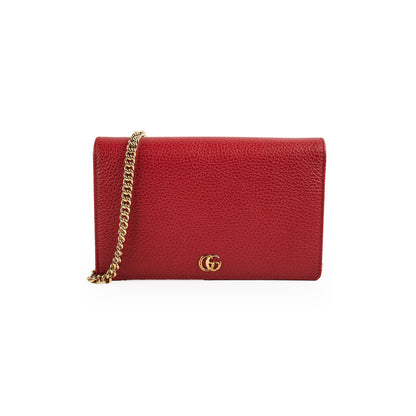 Gucci Red Wallet On Chain WOC