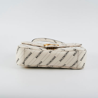 Gucci X Balenciaga Collab Marmont Small White