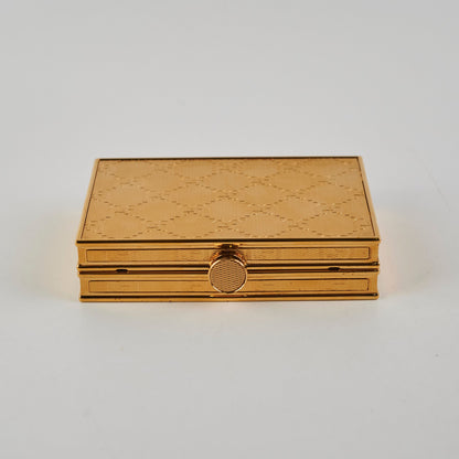 Gucci Gold Monogram Clutch