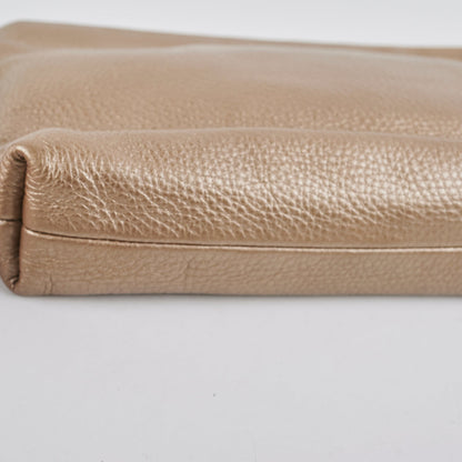 Gucci Metallic Gold Clutch