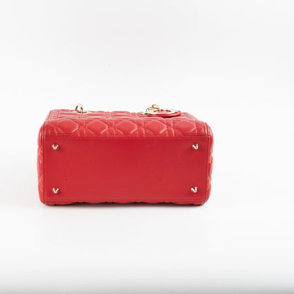 Dior Medium Lady Dior Red