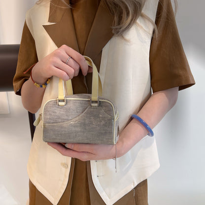 Christian Dior mini grey canvas handbag TSW pop