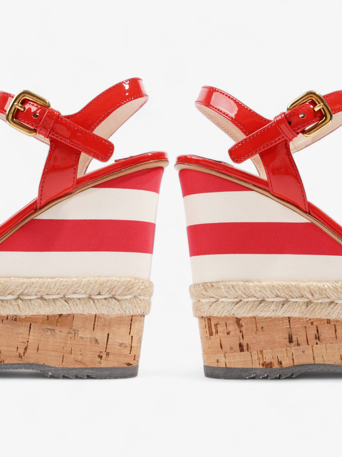 Prada Red Wedges 120 Red Patent Leather EU 36.5 UK 3.5