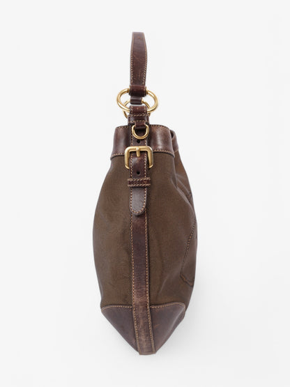 Prada Canapa Tote Brown Canvas