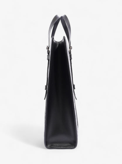 Gucci GG Tote Bag Black Embossed Leather Medium
