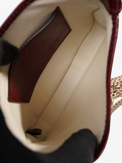 Gucci Jackie Notte Red Patent Leather Mini