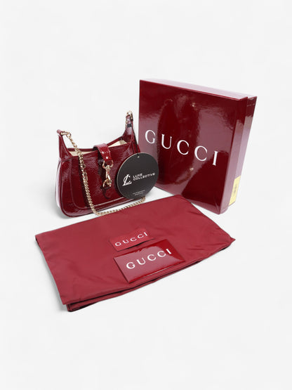 Gucci Jackie Notte Red Patent Leather Mini