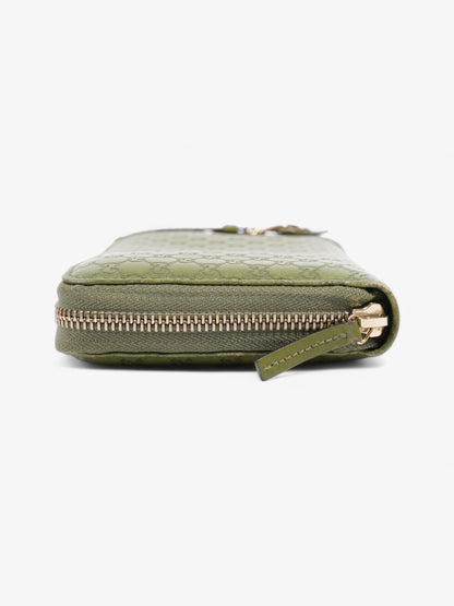 Gucci Microguccissima Continental Wallet Green Embossed Leather