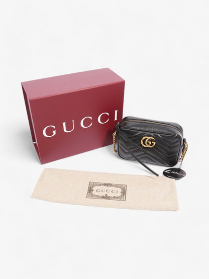 Gucci GG Marmont Black Matelasse Leather Mini
