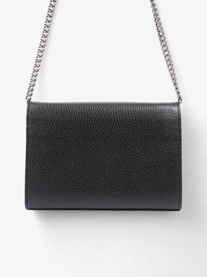 Gucci Dionysus Chain Wallet Black Leather
