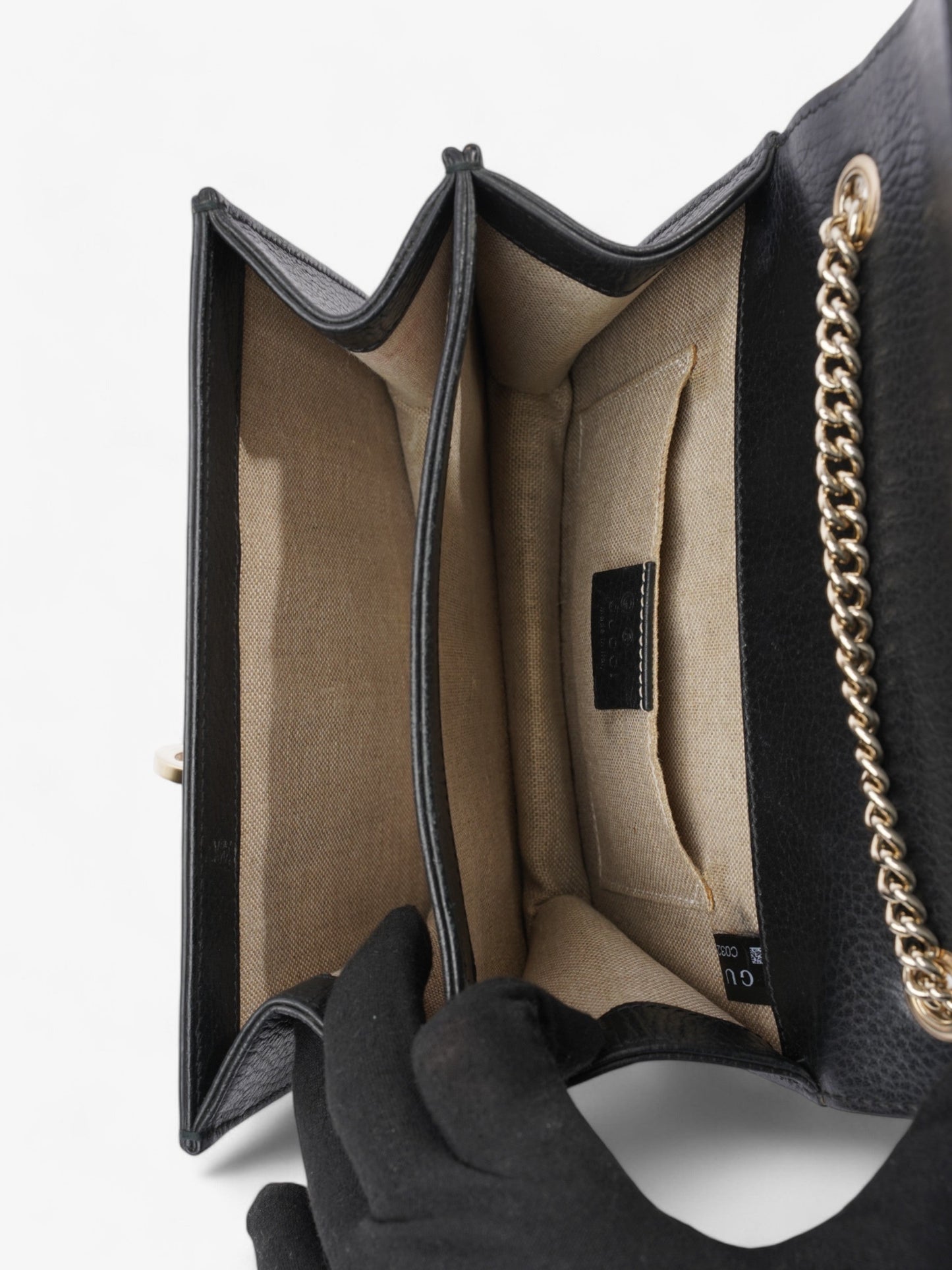 Gucci Interlocking Bag Black Leather Small