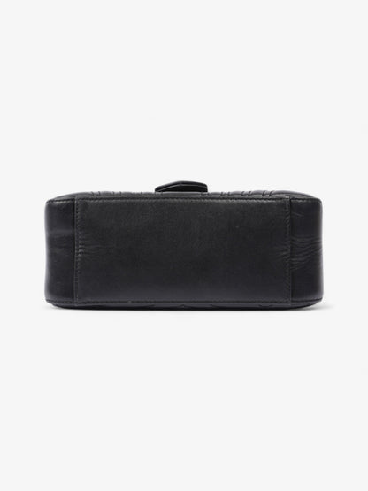 Gucci GG Marmont Top Handle Bag Black Matelasse Leather Mini