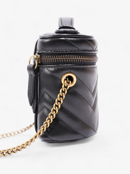 Gucci GG Marmont Vanity Black Matelasse Leather Mini