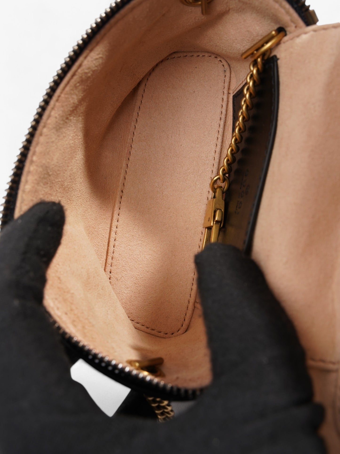 Gucci GG Marmont Vanity Black Matelasse Leather Mini