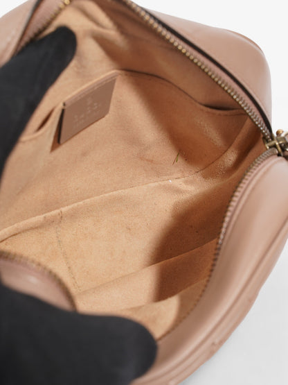 Gucci GG Marmont Taupe Matelasse Leather Mini