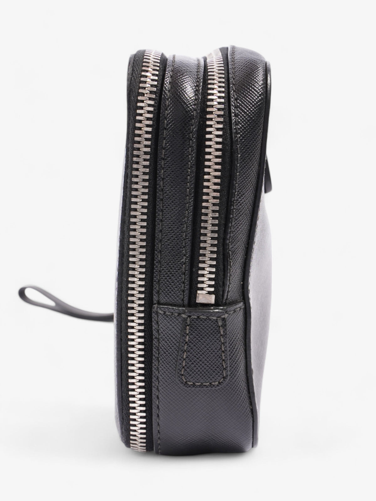 Prada Wristlet Black Saffiano Leather