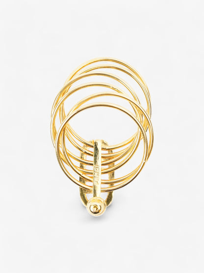 Fendi FF Six Hoop Gold / White Base Metal