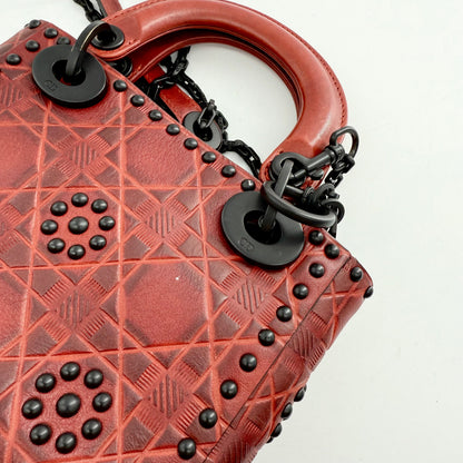 Christian Dior Cruise Collection Mini Studded Flower Ladydior Bag