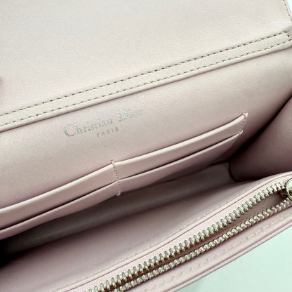 Christian Dior Diorama Patch Embellished Leather Wallet on Chain TWS