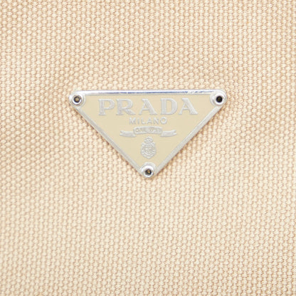 Beige Prada Canapa Tote