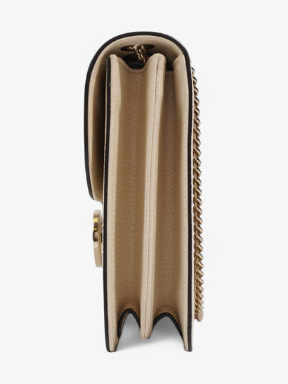 Gucci Dollar Interlocking G Ivory Calfskin Leather Medium