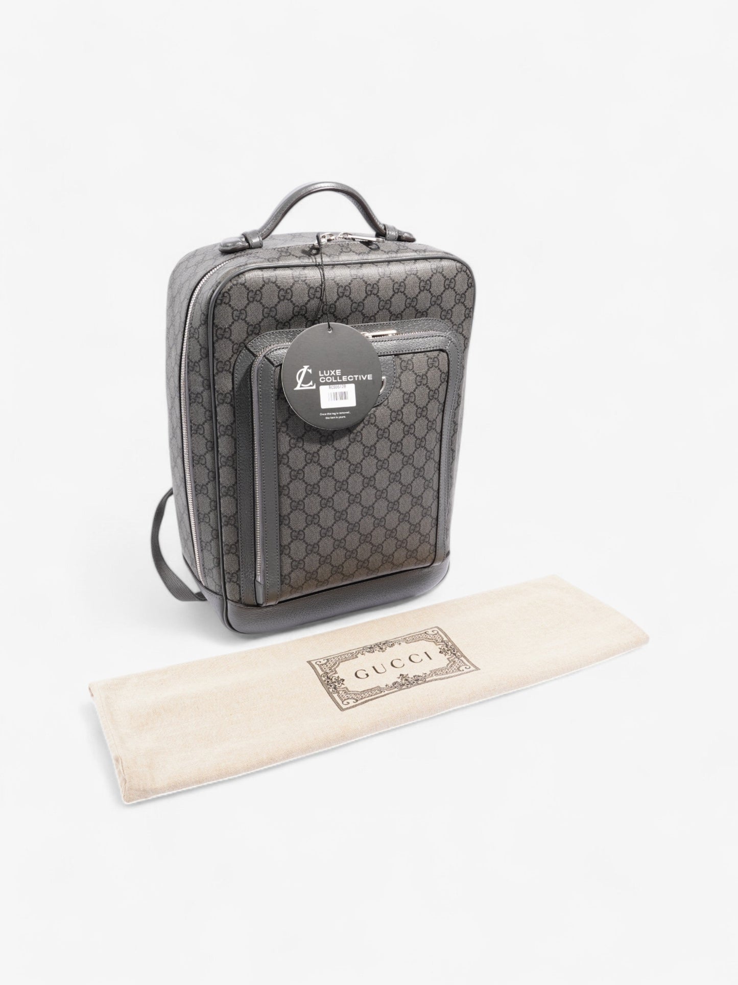 Gucci Ophidia Backpack GG Supreme / Grey Canvas Medium