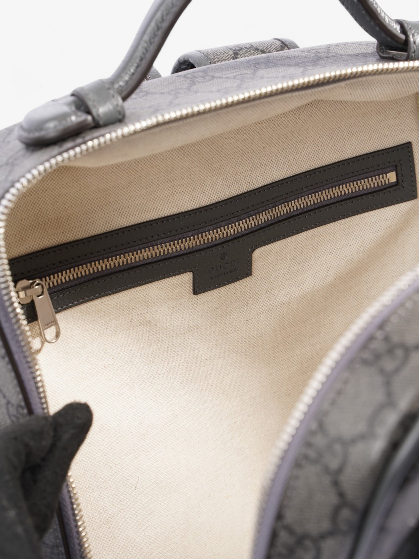 Gucci Ophidia Backpack GG Supreme / Grey Canvas Medium
