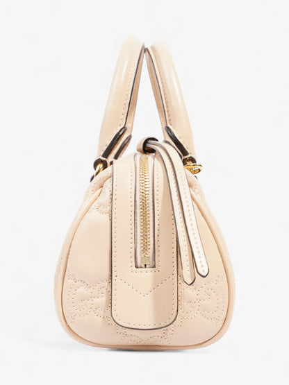 Gucci GG Super Top Handle Bag Light Beige Leather Mini