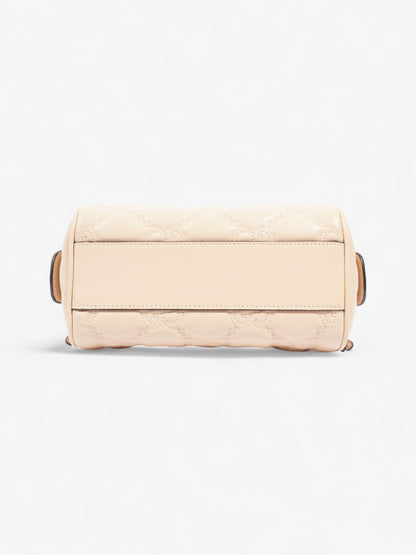 Gucci GG Super Top Handle Bag Light Beige Leather Mini